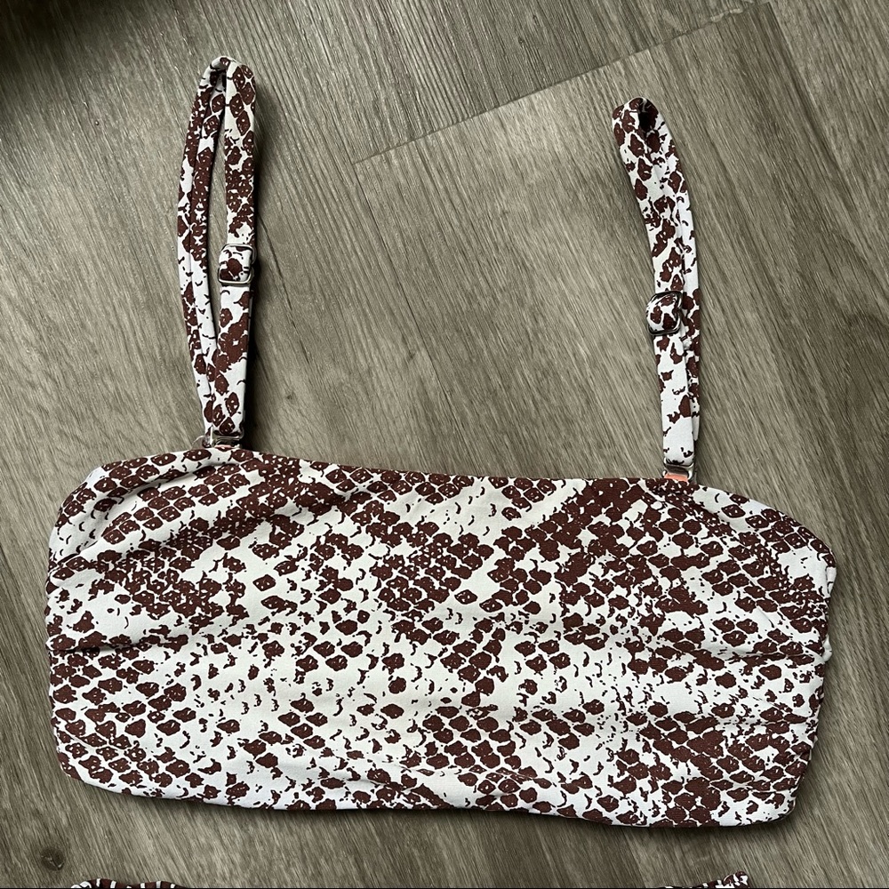 Maaji Coconut Brown Python Bikini Set - image 4